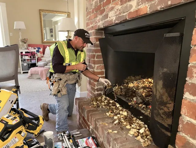 Safe screening installation by Uxbridge Chimney Sweep in Uxbridge, MA