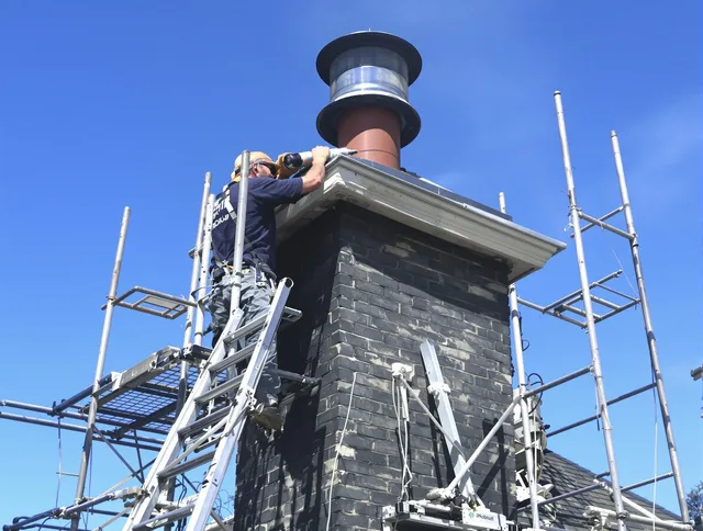 Sturdy chimney crown finished by Uxbridge Chimney Sweep in Uxbridge, MA