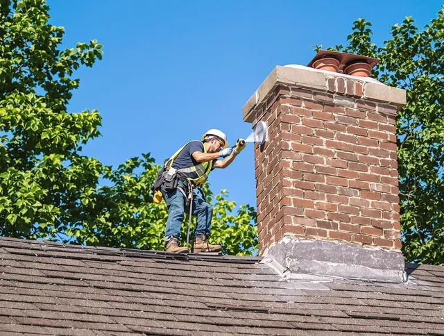 Uxbridge Chimney Sweep performing an inspection with advanced tools in Uxbridge, MA