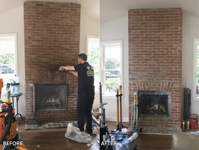 Finished chimney sweeping service by Uxbridge Chimney Sweep in Uxbridge, MA