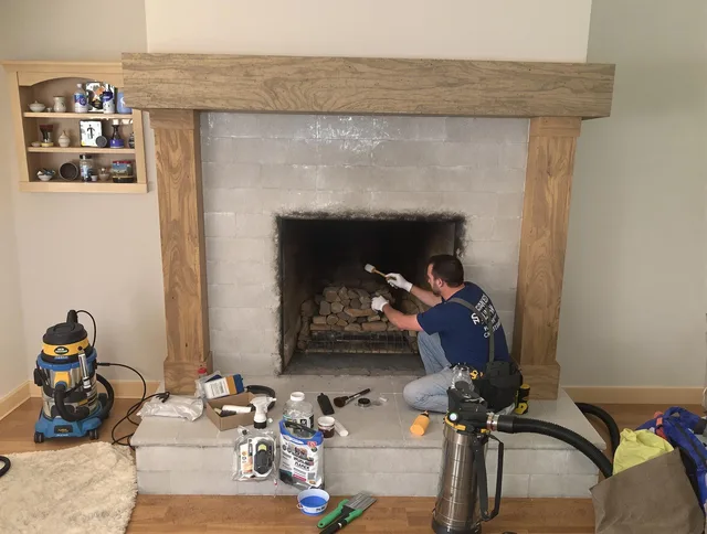 Detailed creosote removal process by Uxbridge Chimney Sweep in Uxbridge, MA